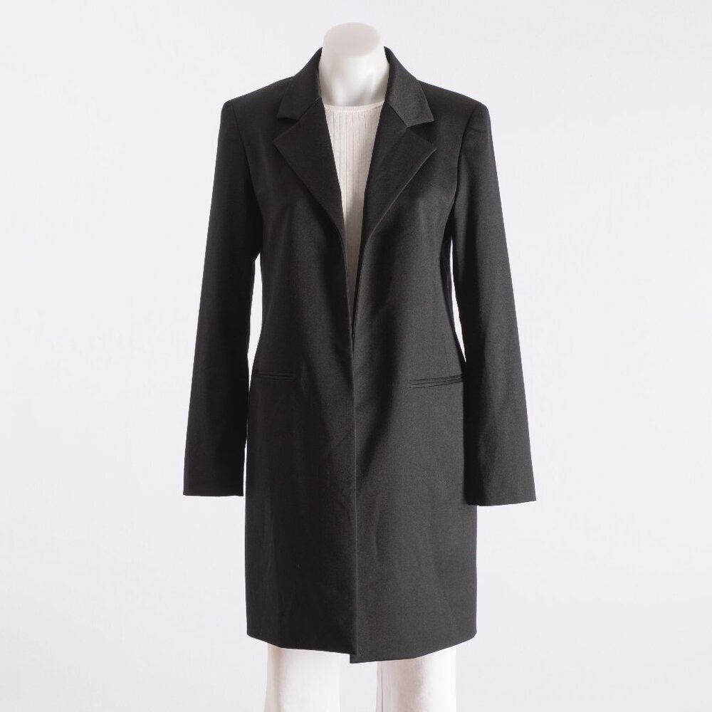 Susan Lazar Black Longline Blazer Coat US 2